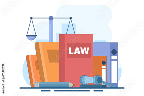 concept of law firm and legal services, lawyer consultant, law and justice, Lawyer, Legal aid, legal consultation in business and finance, Public legal consultation. flat vector illustration.