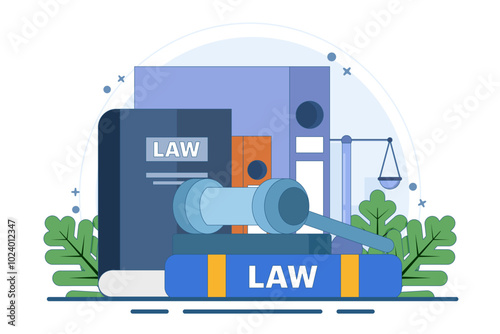 concept of law firm and legal services, lawyer consultant, law and justice, Lawyer, Legal aid, legal consultation in business and finance, Public legal consultation. flat vector illustration.