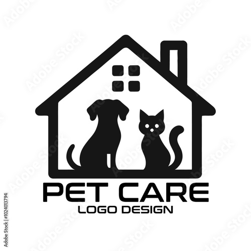 Pet Care Vector Logo Design