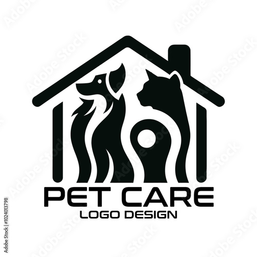Pet Care Vector Logo Design