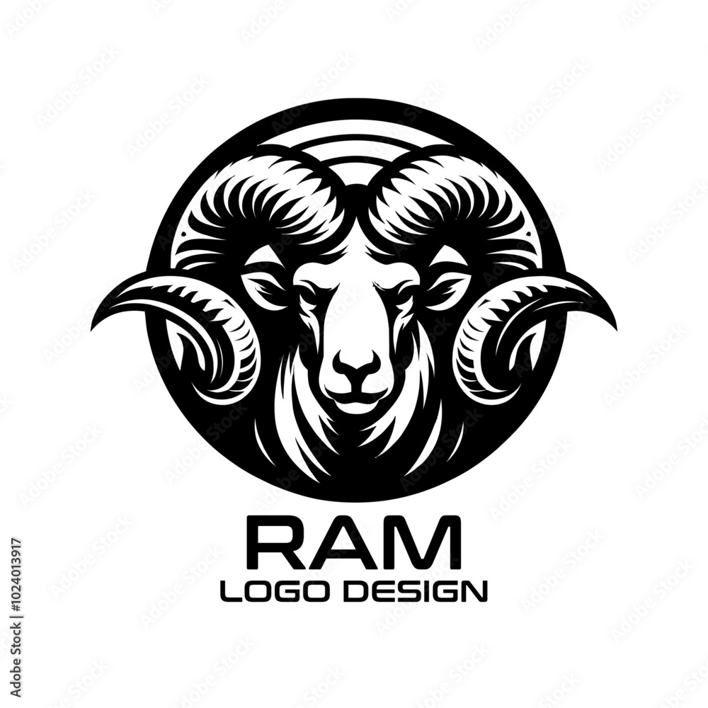 Ram Vector Logo Design Ram Vector Logo Design