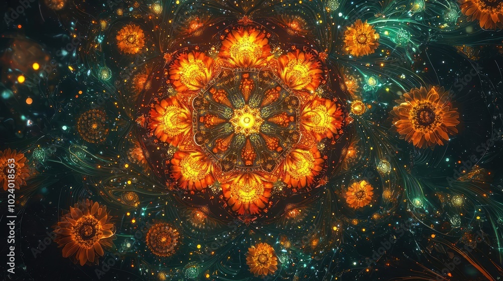 A vibrant, intricate mandala design featuring warm colors, perfect for artistic backgrounds and visual enhancement. A vibrant, intricate mandala design featuring warm colors, perfect for artistic backgrounds and visual enhancement.