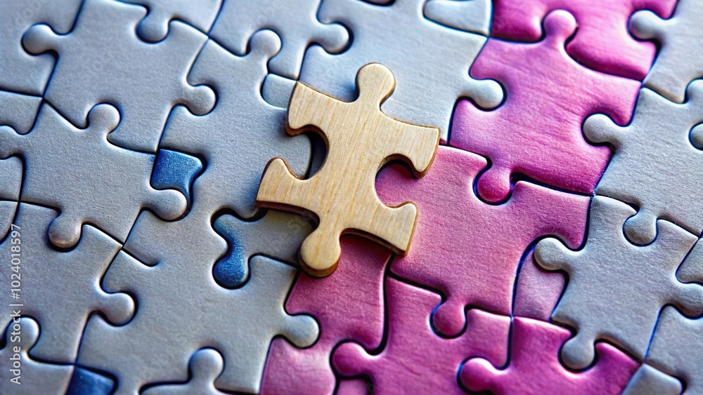 High angle view of jigsaw puzzles on wisdom and femininity theme High angle view of jigsaw puzzles on wisdom and femininity theme