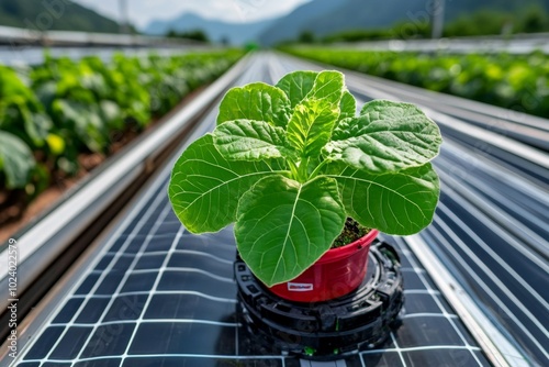 Rural co-op where farmers pool resources to share high-tech equipment like automated harvesters, improving efficiency and productivity
