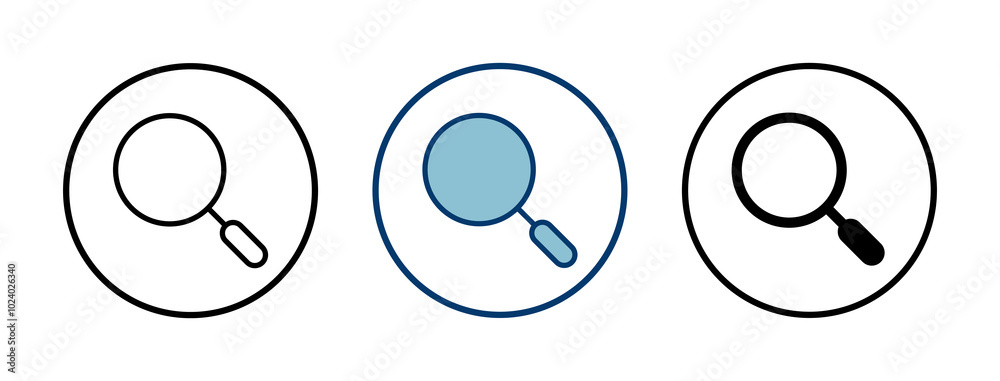 Search icon vector isolated on white background. Glass vector icon. search magnifying glass icon. Find Search icon vector isolated on white background. Glass vector icon. search magnifying glass icon. Find