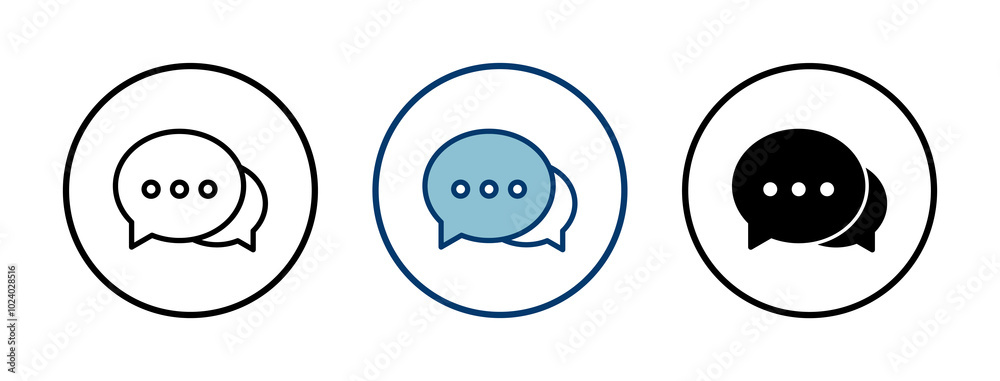 Chat icon vector isolated on white background. Chat vector icon. Speech bubble. message. contact us Chat icon vector isolated on white background. Chat vector icon. Speech bubble. message. contact us