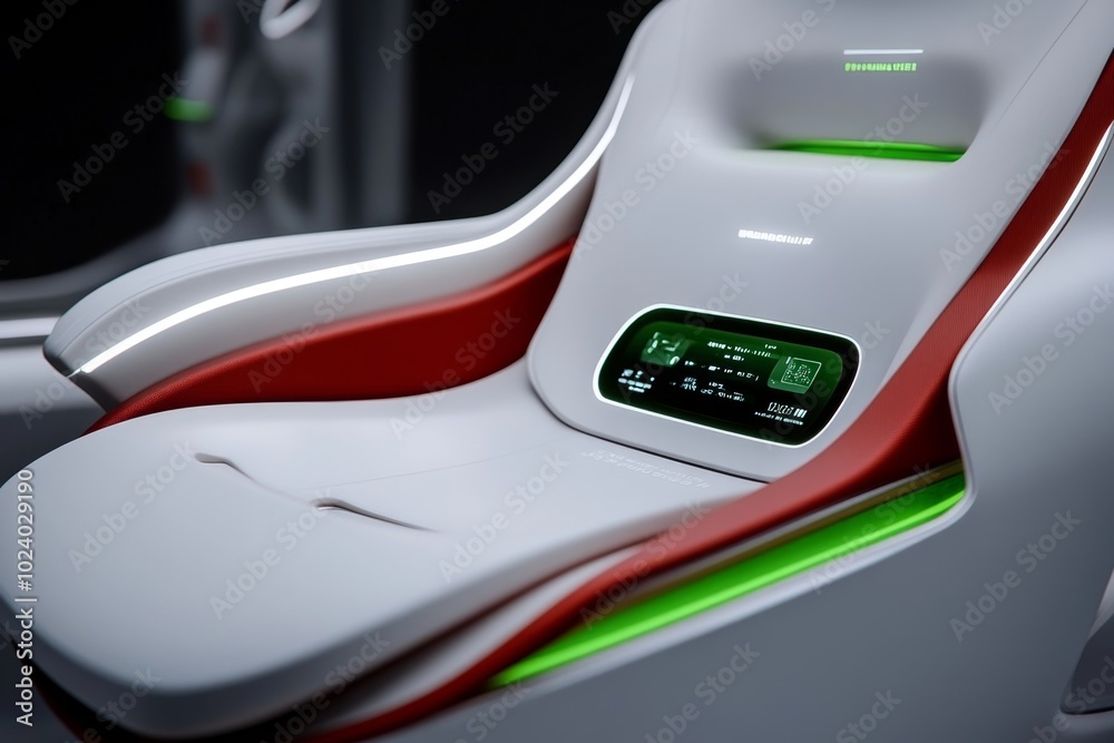 3D model of a futuristic bathroom, with sleek digital interfaces for skincare and grooming routines, highlighted in a clean, modern design 3D model of a futuristic bathroom, with sleek digital interfaces for skincare and grooming routines, highlighted in a clean, modern design