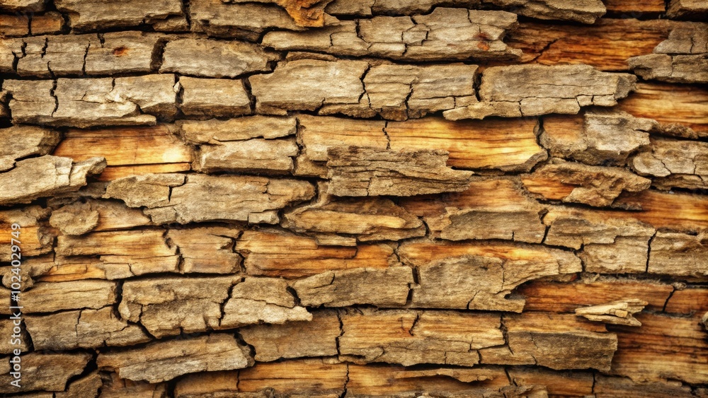 Fototapeta premium Detailed wood bark with natural textures, great for earthy designs , wood, bark, textured, natural, earthy, organic, rough