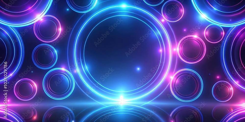 Blue and purple neon circles abstract futuristic motion background, neon, circles, abstract, futuristic, motion, background Blue and purple neon circles abstract futuristic motion background, neon, circles, abstract, futuristic, motion, background
