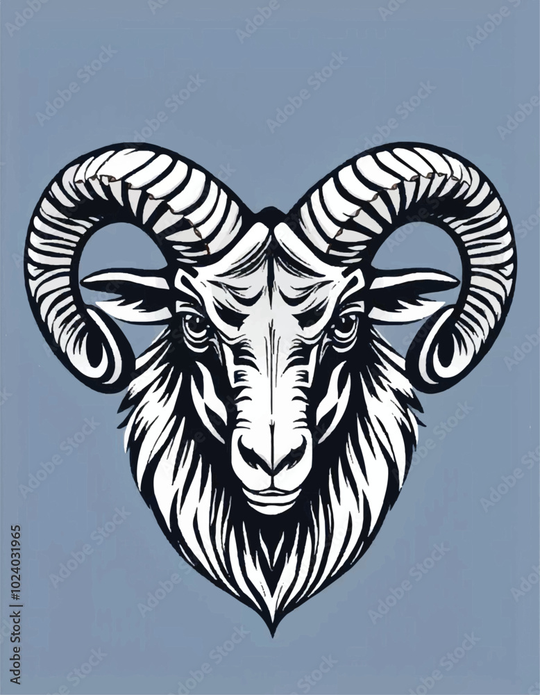 head of a ram