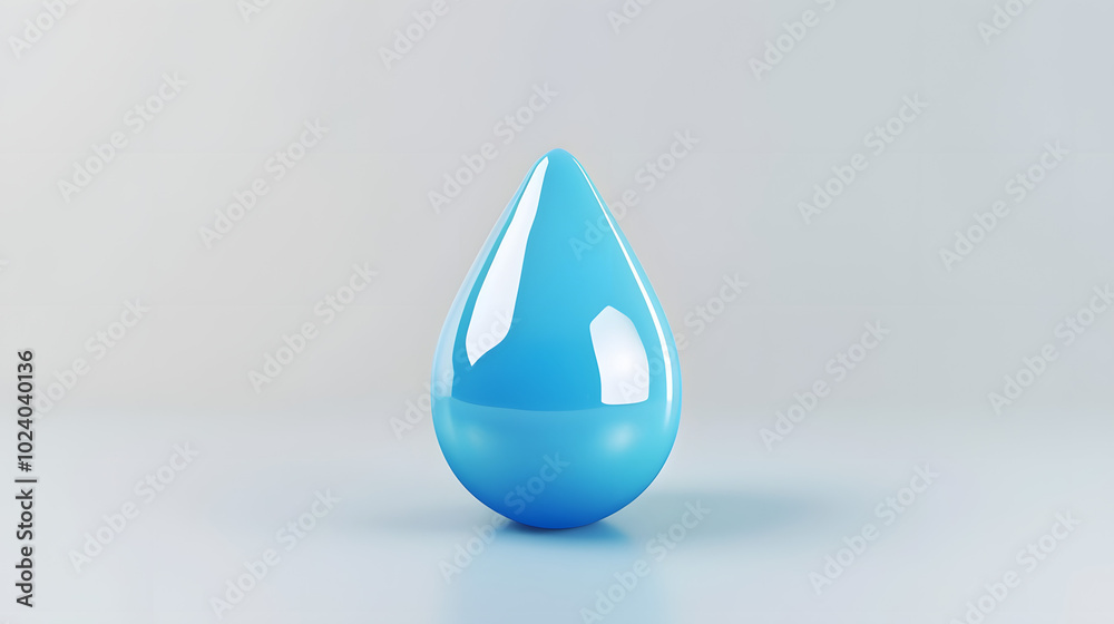 Water Drop icon Ecology 3D