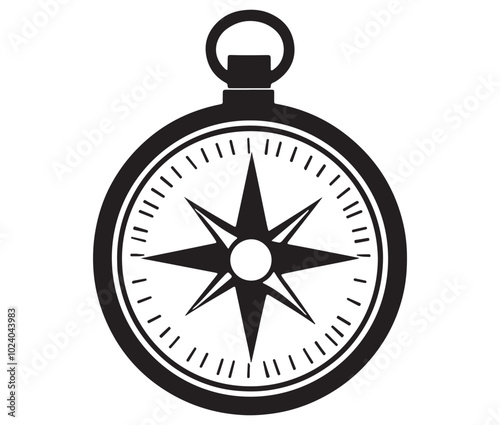 Free Download Vector compass icon, Compass simple icon, Compass design - GFXLoad