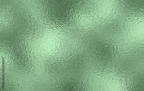 Soft green Foil Texture Background with Glass Effect or sea green glass texture. foil texture background with a glass effect, start with a rich, dark green base. Apply a metallic