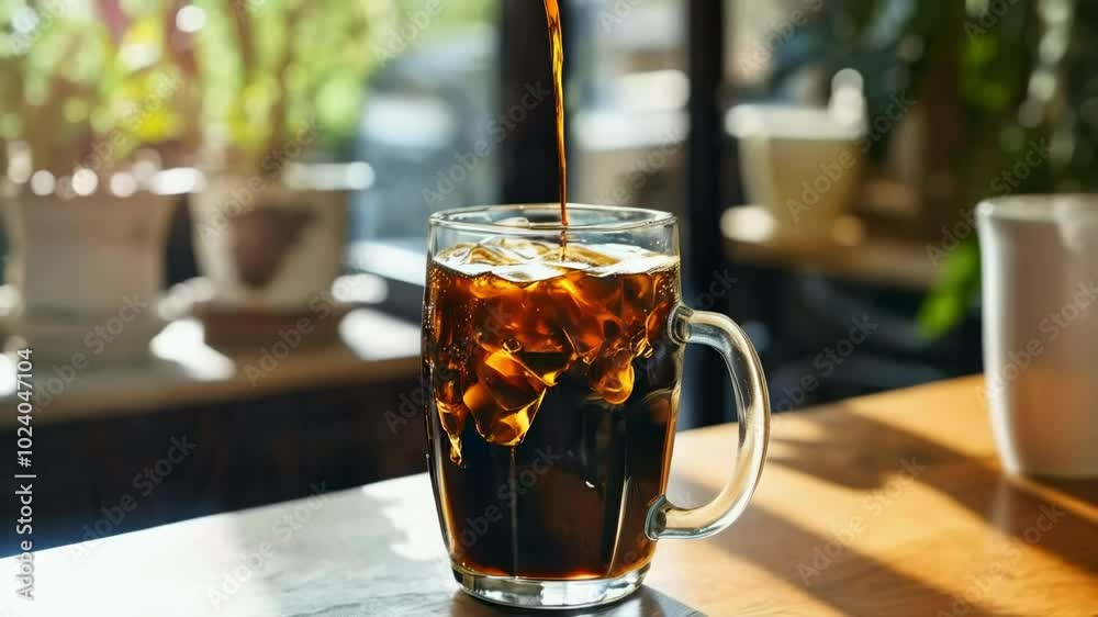 Fresh Cold Brew Coffee in the Morning Fresh Cold Brew Coffee in the Morning