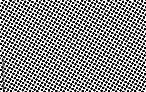 halftone dots. Black dots on white background. using smaller dots for lighter areas and larger ones for darker regions. This pattern will create a dynamic visual texture, perfect for backgrounds 
