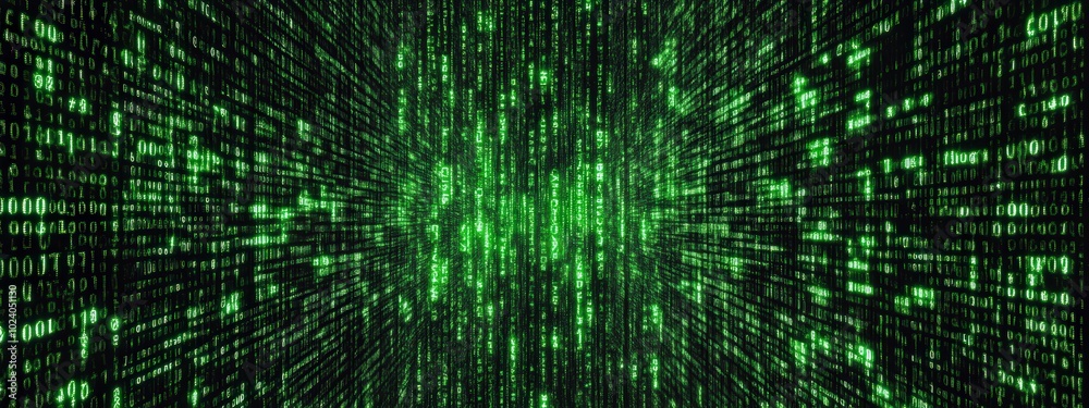 Digital rain effect from the movie in a futuristic design concept Digital rain effect from the movie in a futuristic design concept