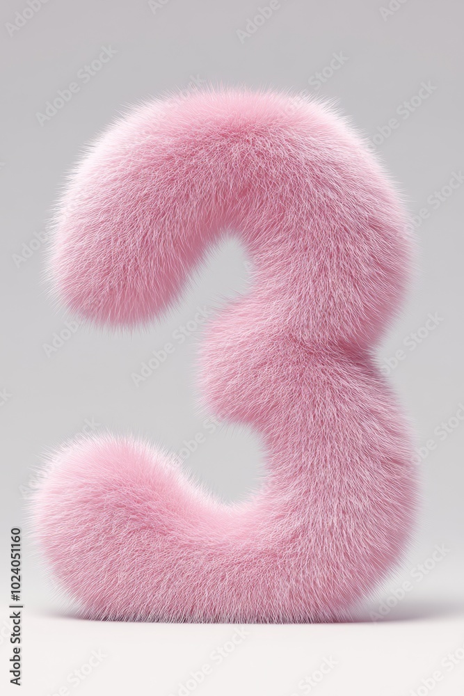 A fluffy soft pink number 3 in 3D style with a plush inviting look, set against a light pastel gradient background with no shadows, making it pop and create a cozy atmosphere. A fluffy soft pink number 3 in 3D style with a plush inviting look, set against a light pastel gradient background with no shadows, making it pop and create a cozy atmosphere.