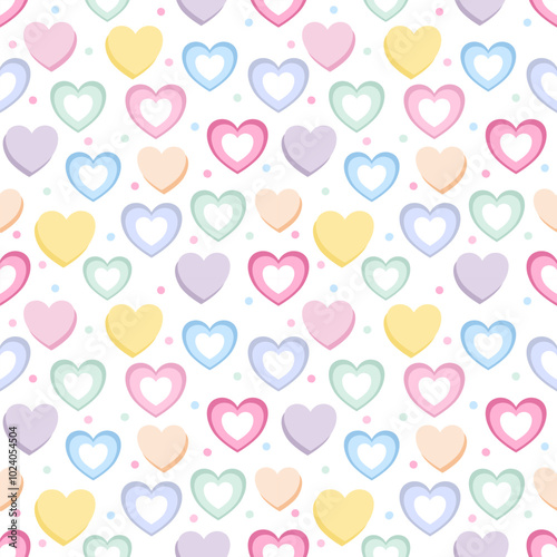 seamless pattern with hearts