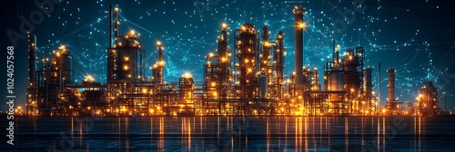 Ai power plant optimization visualized in an abstract design showcasing how artificial intelligence maximizes efficiency and reduces emissions in the energy sector