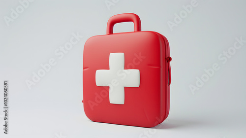 First Aid Kit Icon Medical 3D