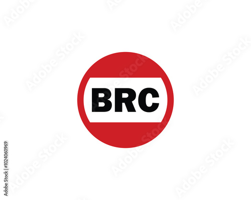 BRC logo design vector template. BRC