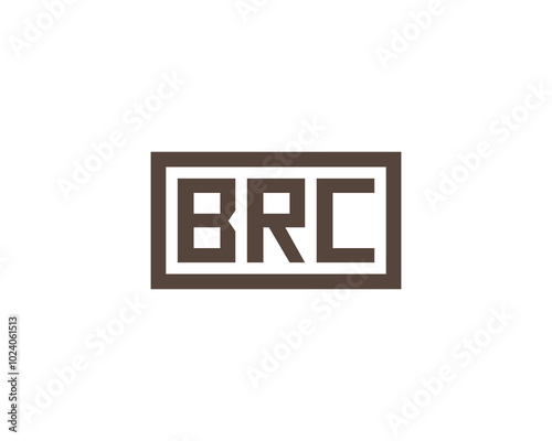 BRC logo design vector template. BRC