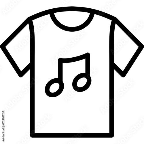 shirt icon illustration design with outline