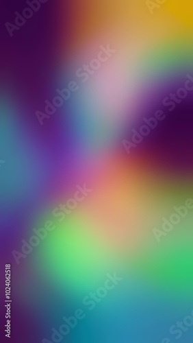 Rainbow light rays flash and glow. Abstract holographic background. Refraction of light through a prism