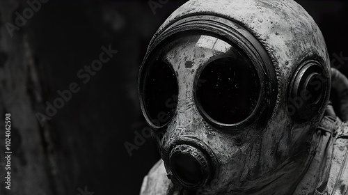 Gas Mask - A Dark and Disturbing Image