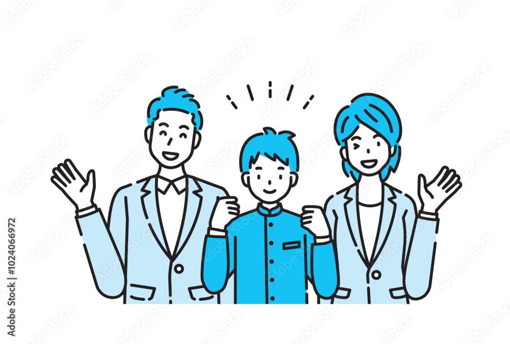 受験生と塾講師