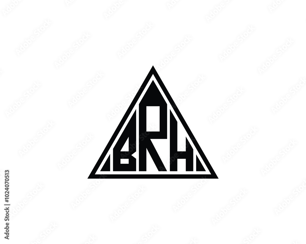 BRH logo design vector template. BRH BRH logo design vector template. BRH
