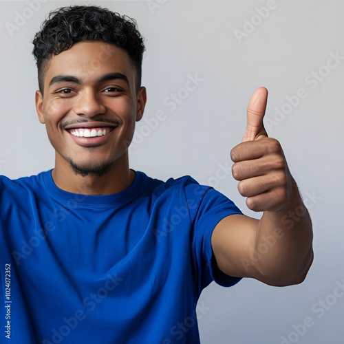 man showing thumbs up