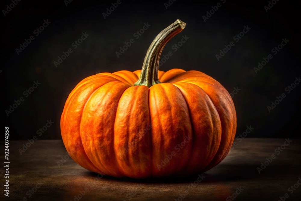 A vivid pumpkin against a dark background, ideal for autumn decor, harvest celebrations, Halloween festivities, and A vivid pumpkin against a dark background, ideal for autumn decor, harvest celebrations, Halloween festivities, and