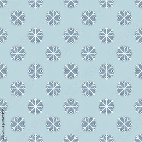 seamless pattern with snowflakes