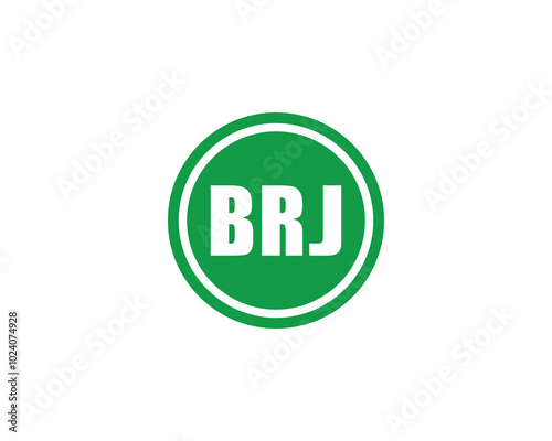 BRJ logo design vector template. BRJ