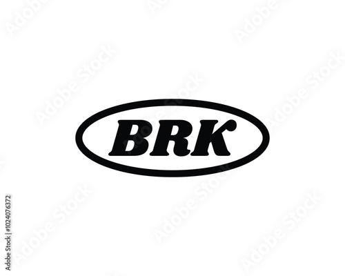 BRK logo design vector template. BRK