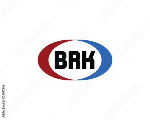 BRK logo design vector template. BRK