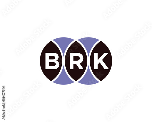 BRK logo design vector template. BRK