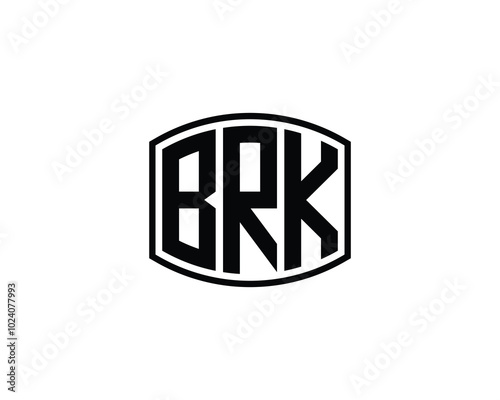 BRK logo design vector template. BRK