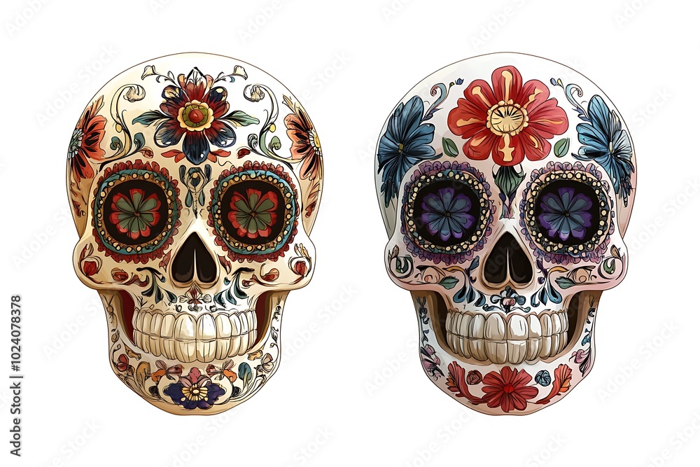 illustration sugar skull dia de los muertos illustration sugar skull dia de los muertos