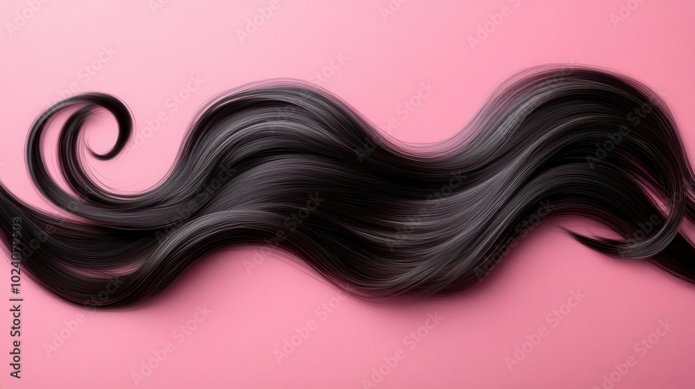 Long wavy black hair isolated on a background Long wavy black hair isolated on a background