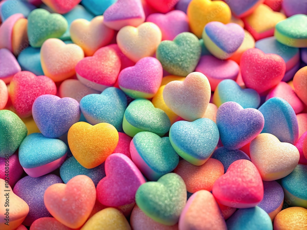 Candy Sweethearts on a soft pastel backdrop, crafted with generative AI, perfectly embodying the essence of sweet Candy Sweethearts on a soft pastel backdrop, crafted with generative AI, perfectly embodying the essence of sweet