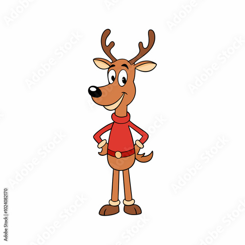 Preparing for Christmas with various art like it,Santa Claus, Full Body, Merry Christmas, December, Christmas, Thanksgivingc,Cute reindeer