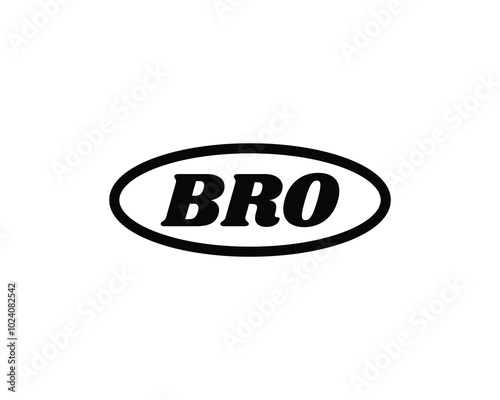 BRO logo design vector template. BRO