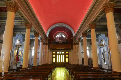 Bild auf Leinwand Cathedral of Punta Arenas, the southernmost town in Chile, located in the Magall