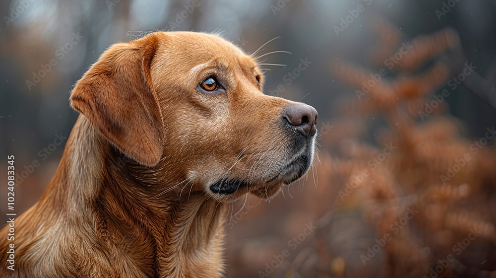 Golden Retriever Dog Portrait: A Close-Up Look Golden Retriever Dog Portrait: A Close-Up Look