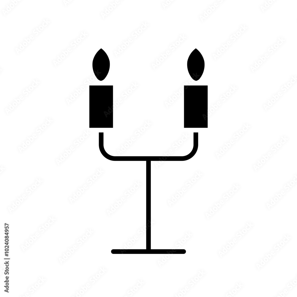 candelabra glyph icon