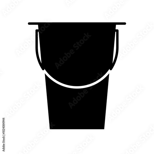 bucket glyph icon