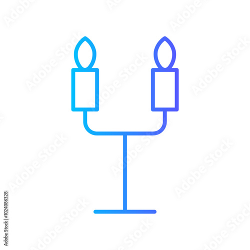candelabra gradient icon