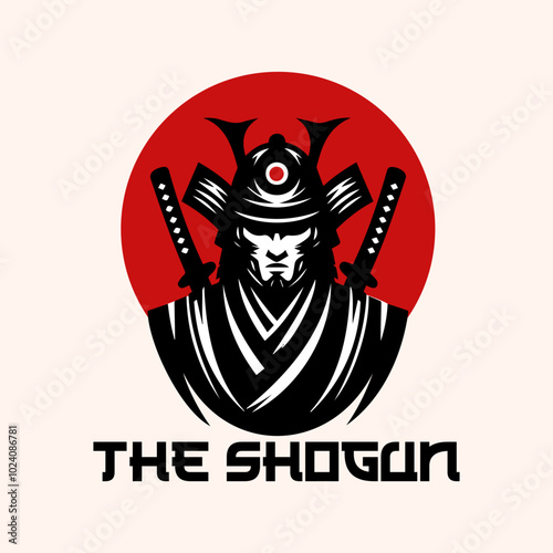 Quadro su tela Japanese Samurai or Shogun with Katana